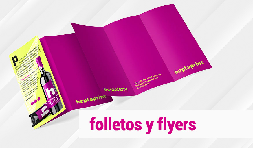 folletos y flyers baratos de una imprenta de barcelona 